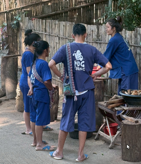 Taking care of elephant